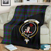 Clan Brodie Hunting Modern Tartan Crest Blanket Wave Style VJ60 Clan Brodie Tartan Today